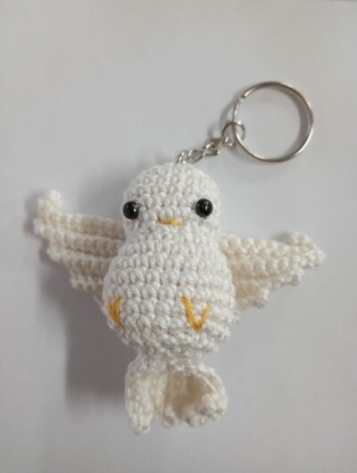 Llavero de crochet del Espíritu Santo