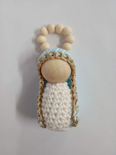 Denario de la Virgen Crochet (8.50x2.50cm)