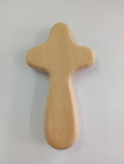 Cruz de madera clara (10cmx5,5cm)