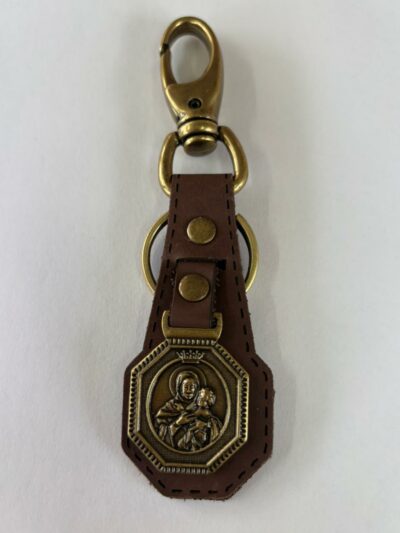 Llavero de cuero de la Mater 13cmx3.50cm