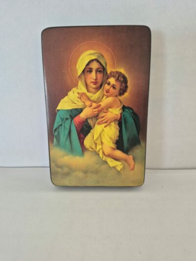 Icono de la Mater de madera 11cmx6cm