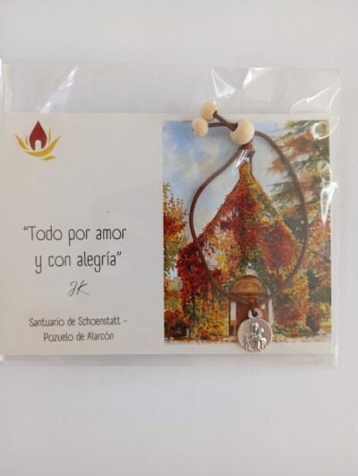 Pulsera elástica con medalla de la Mater